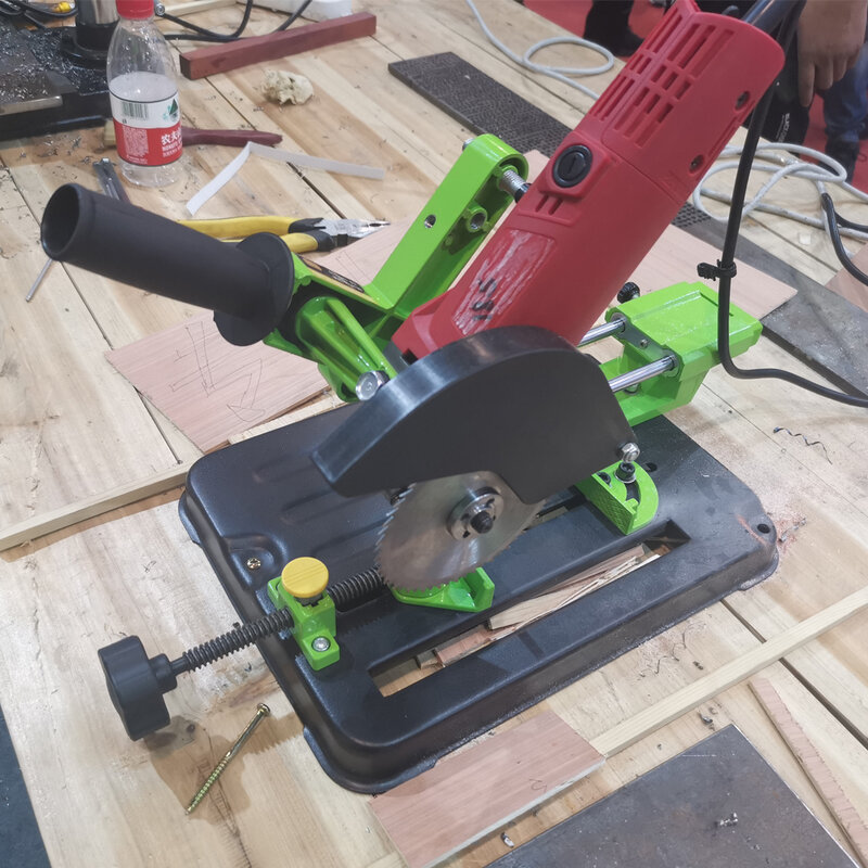 Szlifierka kątowa stojak szlifierka kątowa uchwyt narzędzie do drewna DIY Cut stojak szlifierka wsparcie Dremel akcesoria do elektronarzędzi