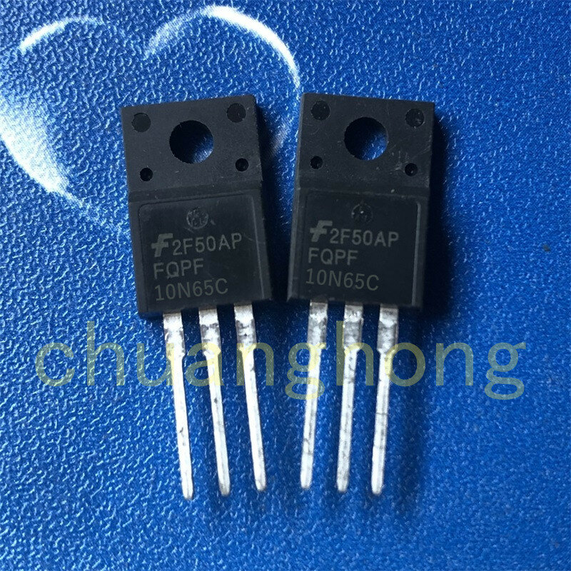 1 Buah/Lot Power Triode FQPF10N65C 10A 650V Brand-New Field Effects Transistor TO-220F 10N65C Power Supply