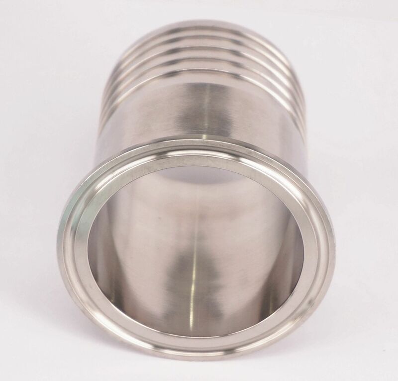 102mm Tube Barbed- Tri Clamp 4" Ferrule O/D 119mm 304 Stainless Steel Sanitary Ferrule Clamp Pipe Connector Fitting