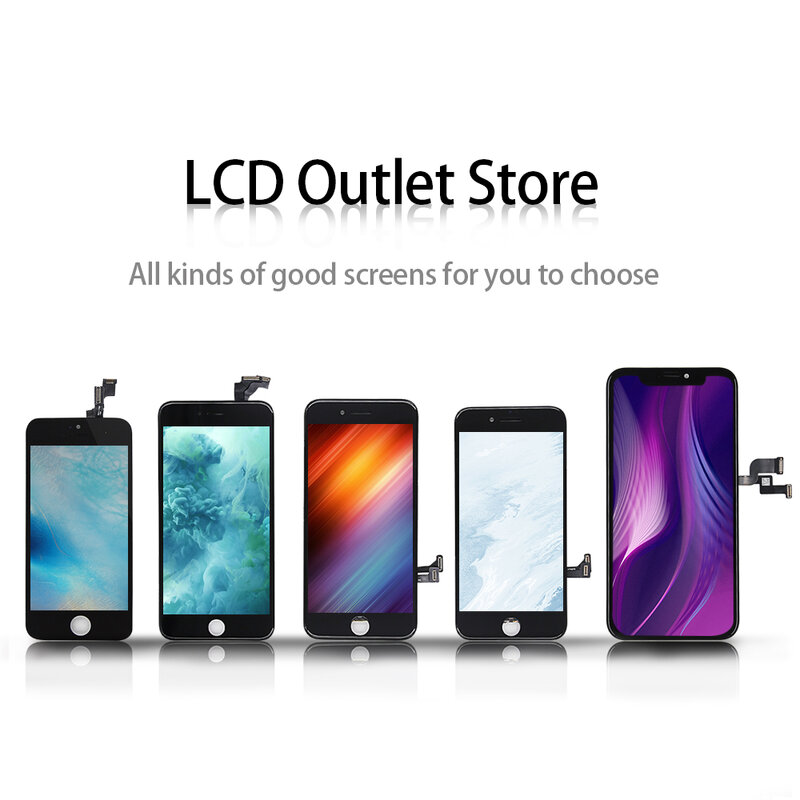 Pantalla LCD táctil de alta calidad para iPhone 5S, 6, 6S, 7, 8 Plus, SE 2020
