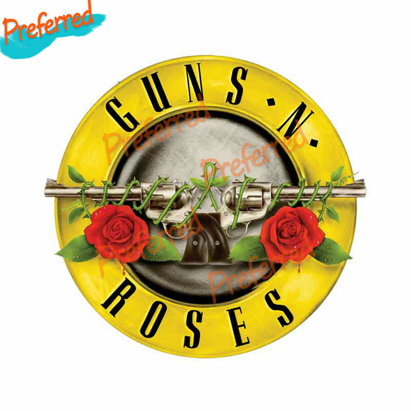 Guns N Roses-calcomanía colorida de alta calidad para Motocross, pegatina de vinilo para pared de maletero de casco de ordenador portátil, troquelado