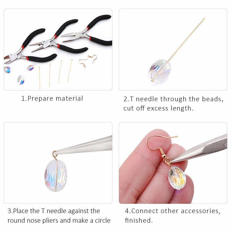 20/25/30/40/50Mm Rvs Flat Head Pins Oorbellen Bevindingen Naalden Voor Sieraden maken Bevindingen Accessoires Doe Benodigdheden