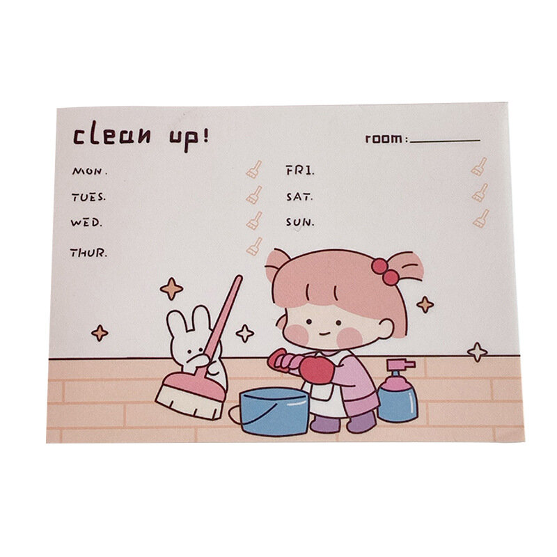 50sheets Korea Cartoon Creative Cute Girl Heart Memo Pad Student Memo Sign This Student Convenience Sticker Label