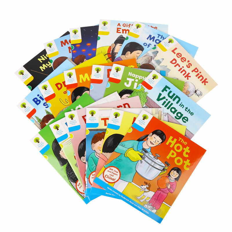 18 książek/zestaw Oxford czytanie drzewo chiny historie angielski obraz książki dzieci wczesna edukacja czytanie książka przygodowa Libros Livros nowość