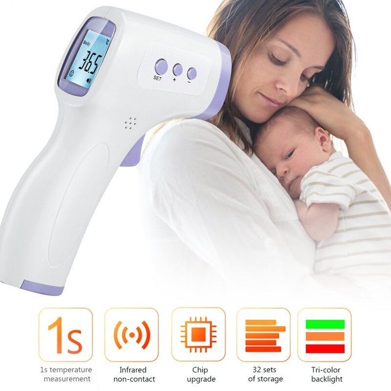 Thermomètre infrarouge numérique pour bébé thermomètre infrarouge pour enfants adultes thermomètre frontal UX-A-01