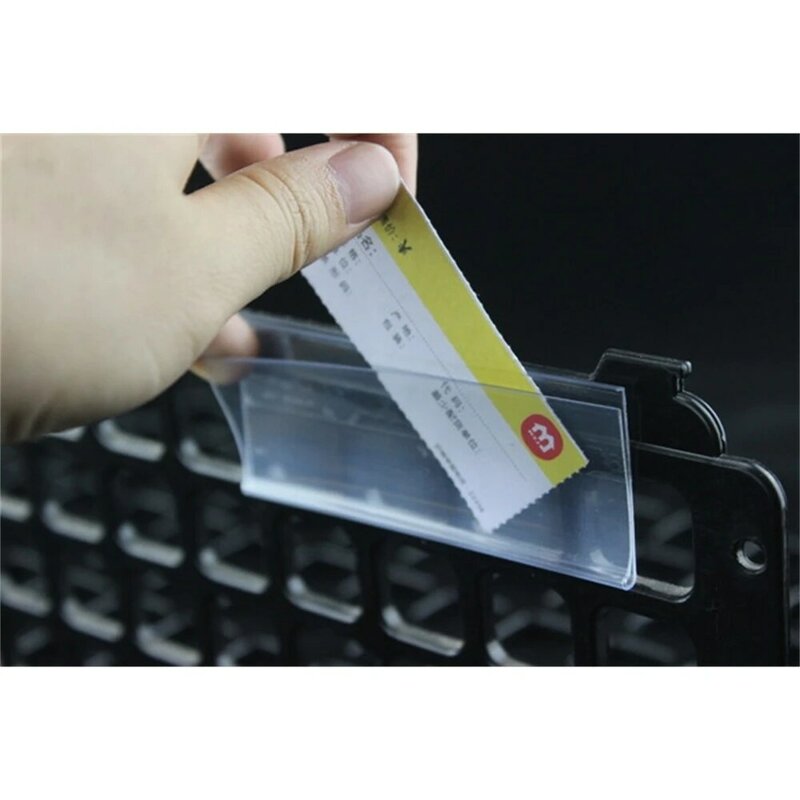 Self-adhesive Data Strip Label Holder Shelf Edge Display Price Tag Scanner Rail Name Card Sign Display Frame Pop Price Talker