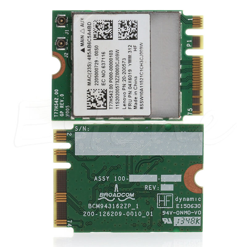Tarjeta WIFI inalámbrica de doble banda, Bluetooth 4,0, G50-30 para Lenovo, 45, 70, 70M, Z50-70-75