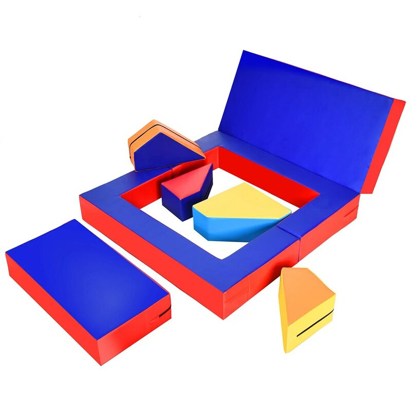 4-In-1 Crawl Climb โฟมเด็ก Playset Softzone ของเล่นเด็กวัยหัดเดินเด็กก่อนวัยเรียน