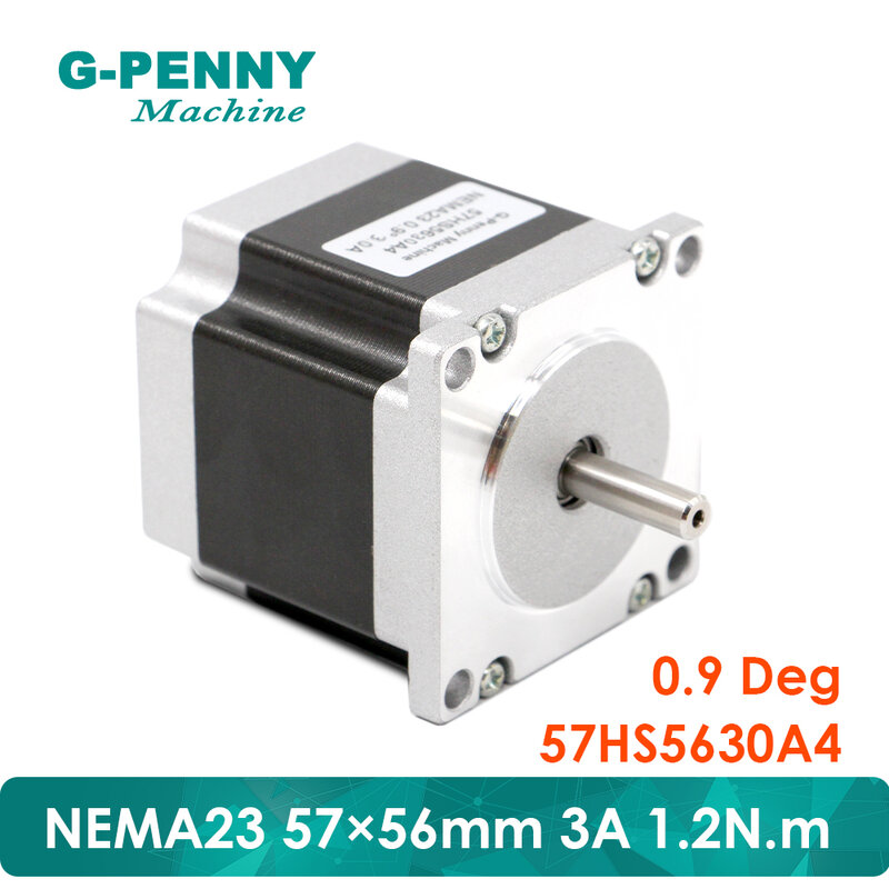 Motor paso a paso NEMA23 CNC 57x56mm 3A 1.2N.m eje D = 8mm/6,35mm motor paso a paso 172ozin para máquina de grabado CNC impresora 3D