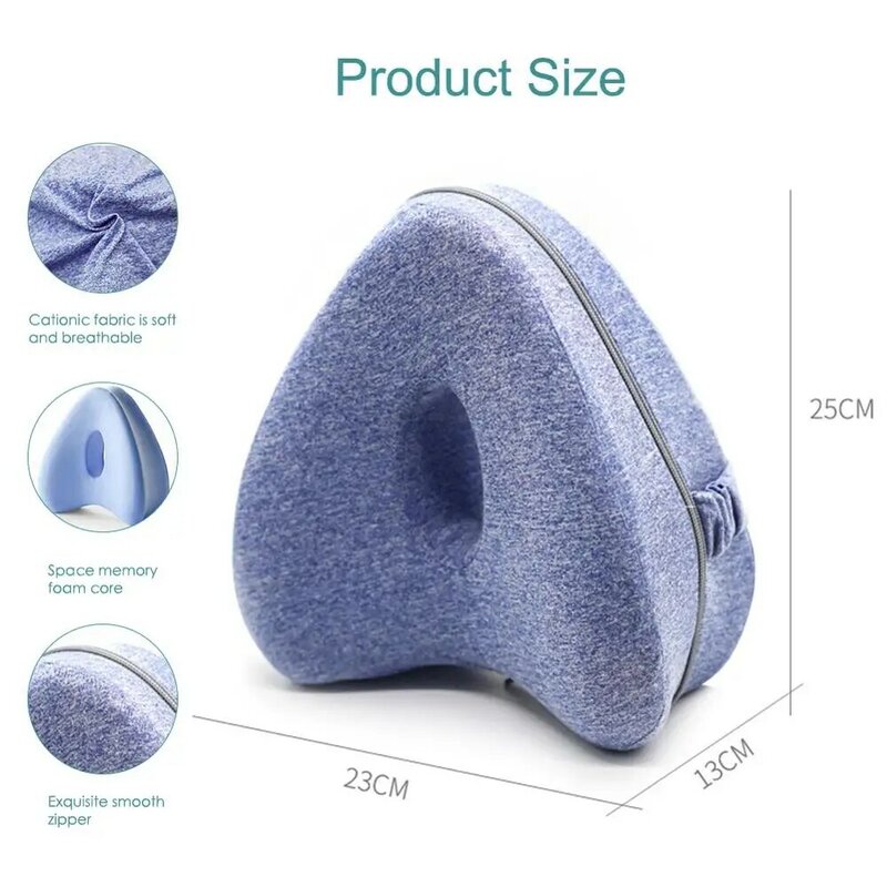 Meijuner Orthopedic Pillow& Pillowcase for Sleeping Memory Foam Leg  Pillows Knee Support Plastic Beauty Leg Cushion
