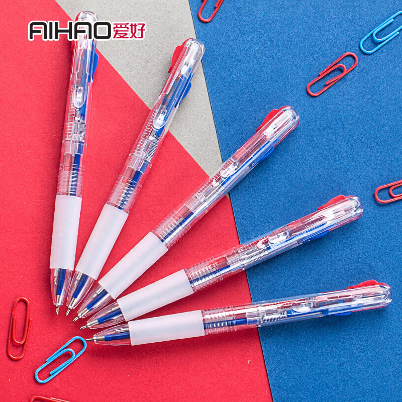 3 sztuk/zestaw dwukolorowe w 1 kulkowe długopisy śliczny długopis żelowy Kawaii Multicolor długopisy dla dzieci prezent szkolne materiały biurowe biurowe