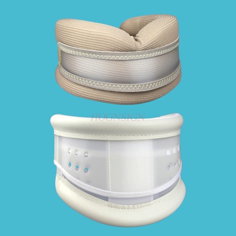 Collar de esponja ajustable, dispositivo de tracción cervical, protector de cuello fijo, transpirable, suave