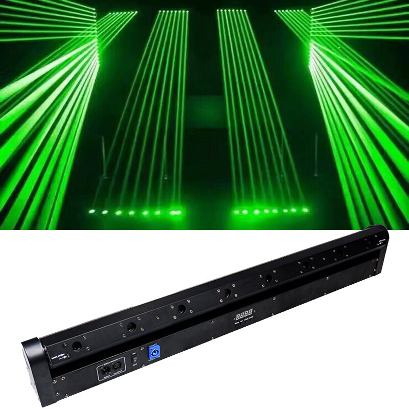 8 Tia RGB Laser Di Chuyển Đầu Dj Sân Khấu Cho Disco Đảng KTV Đêm Cưới Ngày Lễ Nhảy