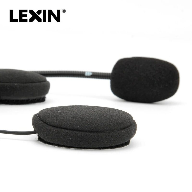 LEXIN Intercom Headset Aksesoris untuk LX-ET COM Helm Earphoe dengan 2 Jenis Mikrofon, Tinggi Kualitas Suara Noise Cancellaction