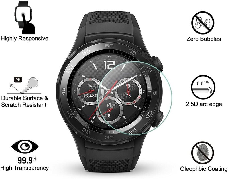 Awinner 9H Premium Gehard Glas Voor Huawei Horloge Gt Gt 2 46Mm Smartwatch Screen Protector Explosieveilige film Accessoriess