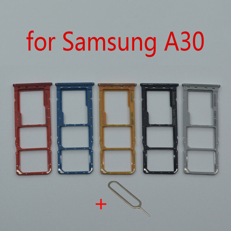 Soporte de bandeja de tarjeta SIM para Samsung Galaxy A30, A305, A305F, A305FN, A305G, A305GN, adaptador Original de ranura para tarjeta Micro SD