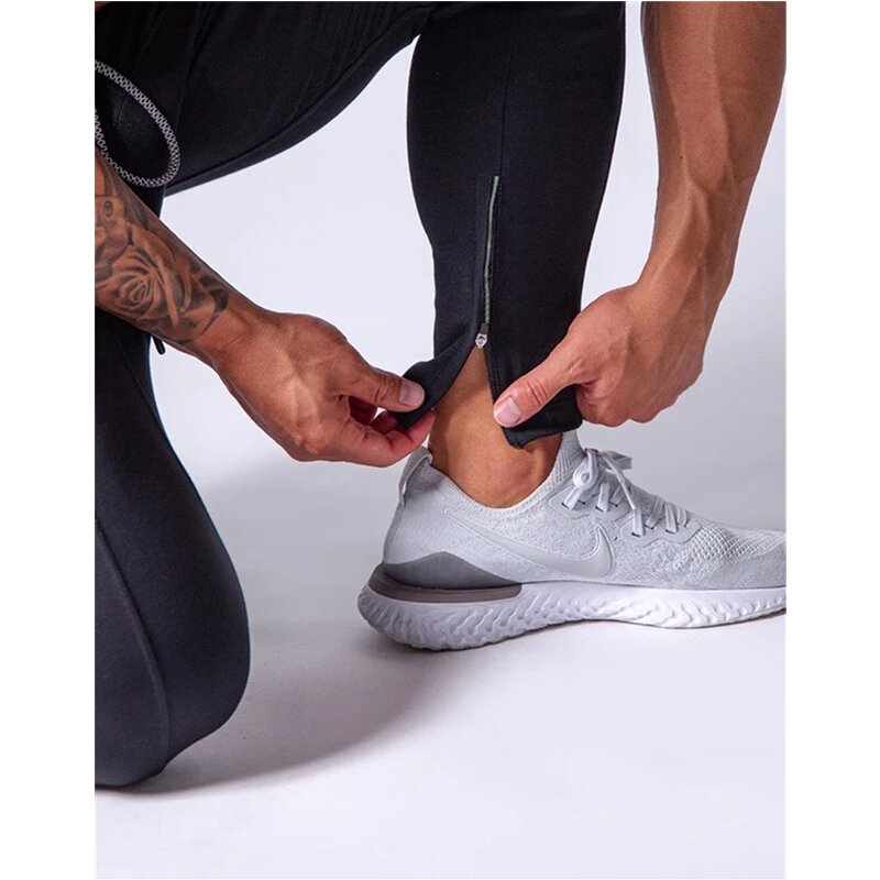 LYFT Spring and Autumn New Fashion Men's Jogging Fitness Printing Fitness Training Pants Men's Cotton Casual Black Sports Pants