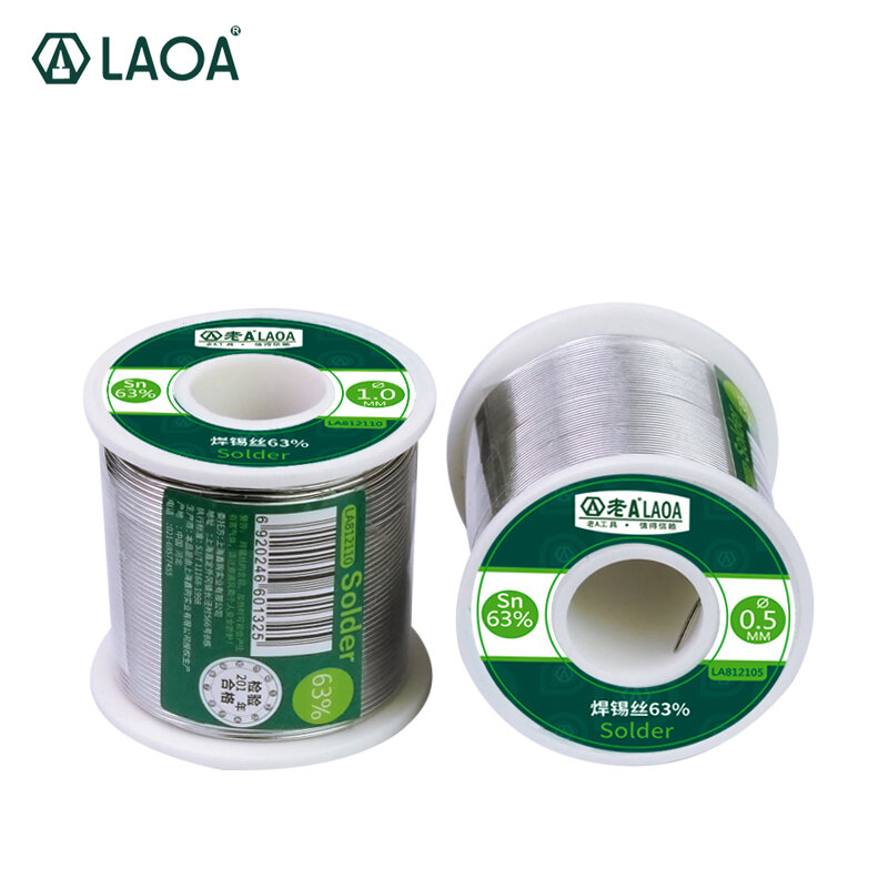 LAOA 63% Welding Wire Coil Cleaning Free Flux Welding Maintenance Tool 400g Rosin Tin Solder Easy Welding Lead Wire Coil Five