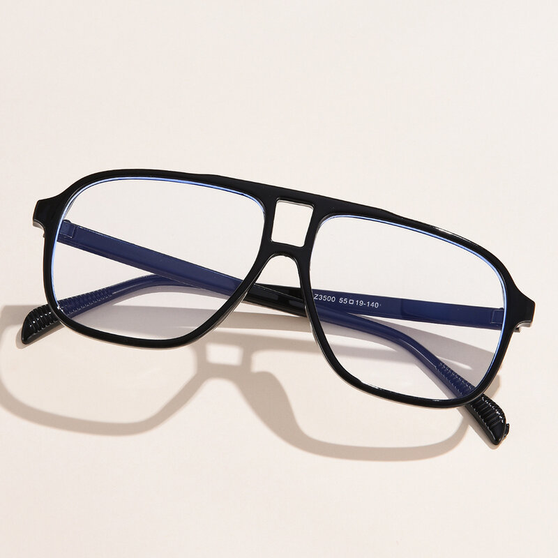 2023 anty-niebieskie okulary oprawki męskie damskie okulary przeciwsłoneczne Vintage jednoczęściowe przezroczyste okulary optyczne na receptę krótkowzroczność