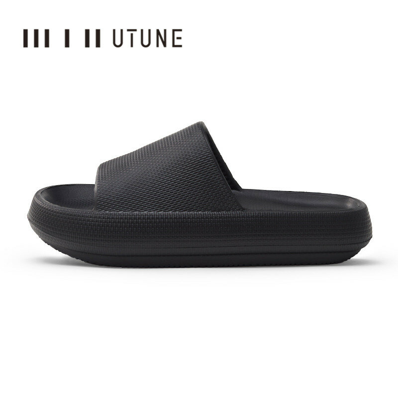 Utune-eva flip-flops para homens e mulheres, chinelos interiores macios, sapatos de verão para banheiro, 51cm
