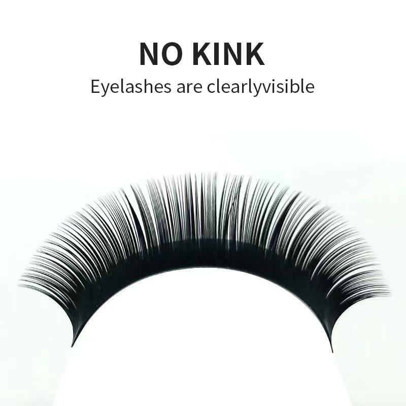 NATUHANA 16Rows C cc D dd Natural Mink Eyelash Extension individual Korea PBT Fake Eyelashes Matte False Eye Lashes Makeup Tools
