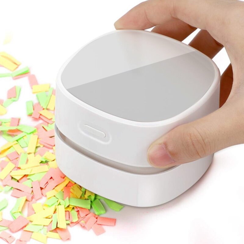 Mini Portable Desktop Table Keyboard Vacuum Cleaner Dust Sweeper for Home Office