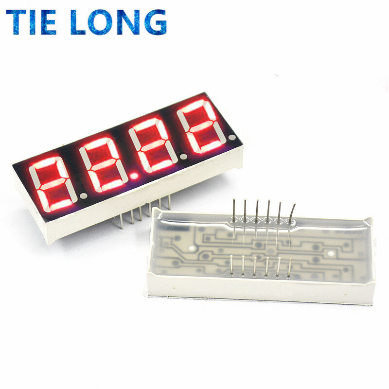 1pc display a LED da 0.56 pollici 7 segmenti 1 Bit/2 Bit/3 Bit/4 Bit cifre tubo rosso comune catodo/anodo digitale 0.56 pollici led 7 segmenti