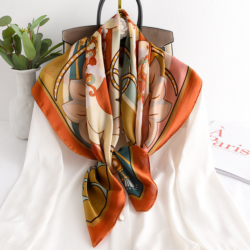 KOI CHE SALTA di Nuovo modo sciarpa per le signore del fiore di stampa dello scialle della sciarpa decorativa velo Varietà professionale scialle regalo caldo