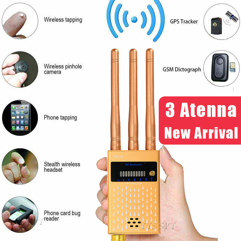 3 antena profesjonalny G619 anty szpieg detektor RF CDMA wykrywacz sygnału dla GSM błąd lokalizator GPS bezprzewodowa ukryta kamera podsłuch