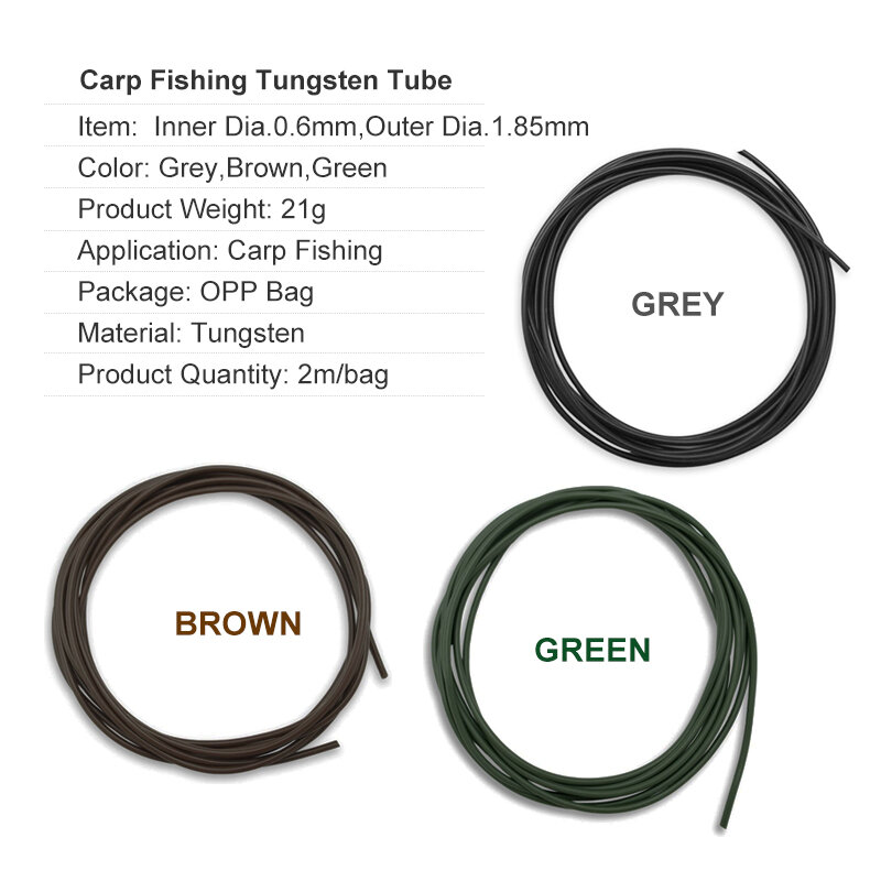 Mosodo-Tubo de tungsteno para pesca de carpa, sedal de hundimiento rápido, accesorios para carpa, herramienta