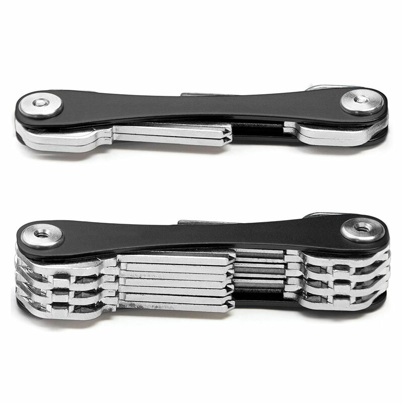 EDC-Porte-clés en métal pour voiture, portefeuille intelligent, outils de poche, organisateur de clés compactes, Hosekeper
