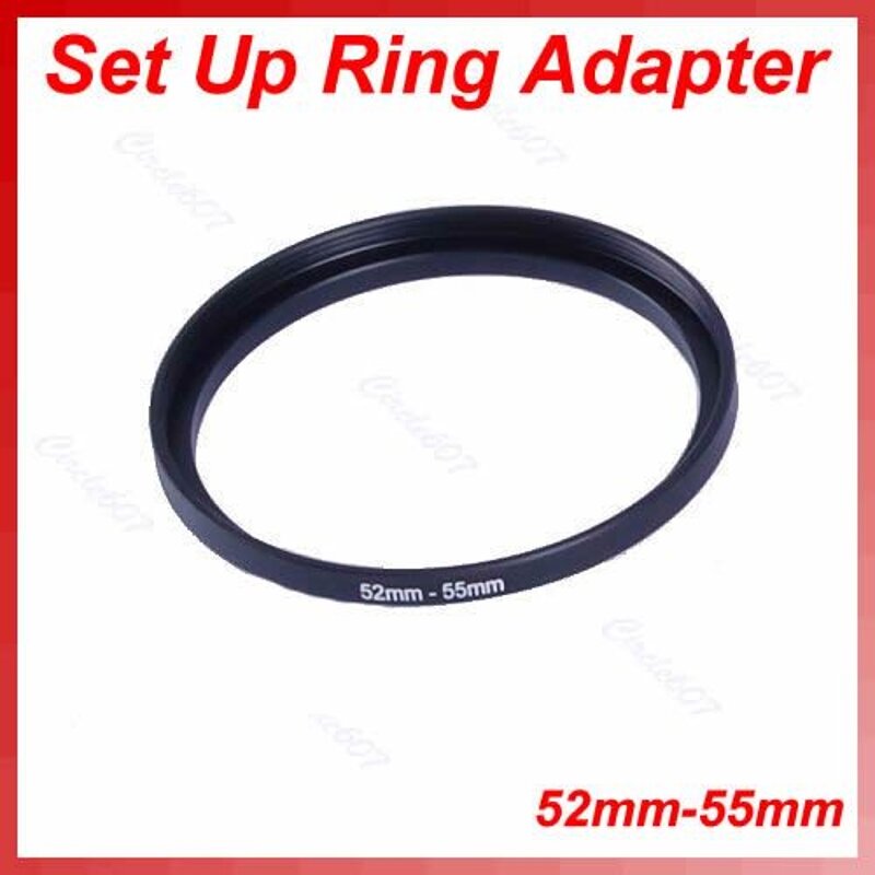 Adaptador de anillo de lente de filtro de Metal, 52-58mm, 46-52mm, 52mm-55mm, 58mm-67mm, 52-58mm, 52 a 58 pasos, 1 unidad