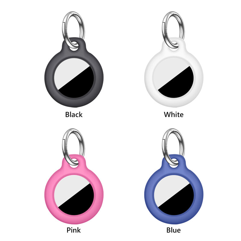 For Apple Airtags Case Hard PC/Silicone Protective Skin Cover Keychain Keychain Cover for Shockproof Case Shell Apple AirTag