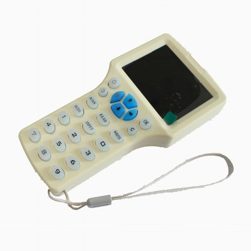 English 10 Frequency RFID Copier ID IC Reader Writer Copy M1 13.56MHZ UID Encrypted Duplicator Programmer for All 125kHz Cards