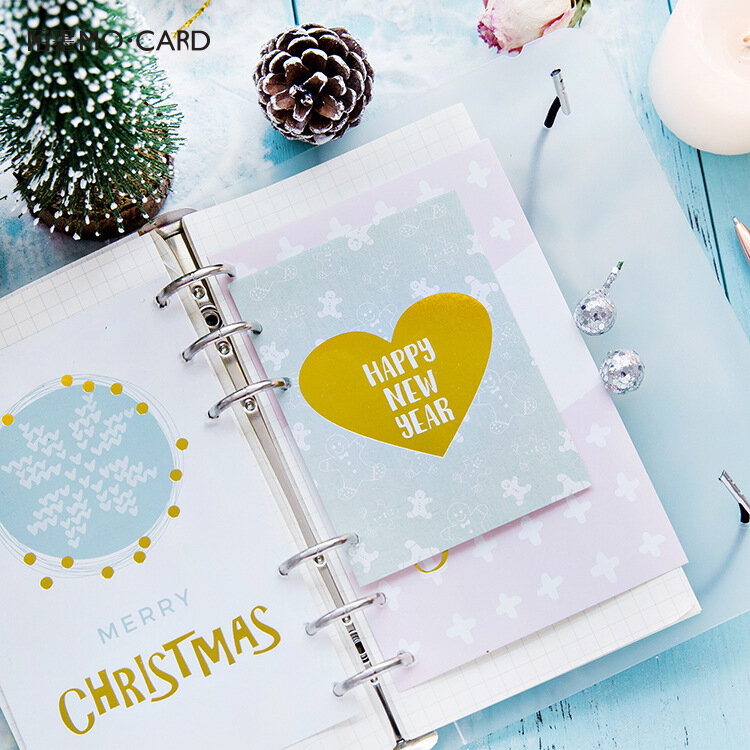 12 unidades/pacote bonito feliz natal árvore urso cartões postais cartões de mensagem desejando cartões de papelaria presentes de natal