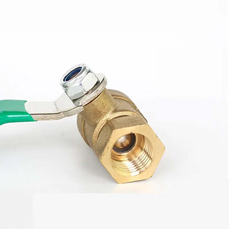 Hose Barb Inline Brass Water Oil Air Gas Fuel Line Shutoff Ball Valve Pipe Fittings Pneumatic Connector Controller