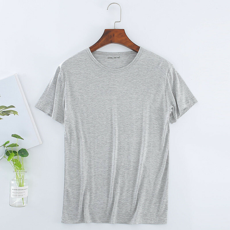 Camiseta de manga corta con cuello redondo para hombre, ropa fina informal, holgada, deportiva, talla grande 8XL, 150KG
