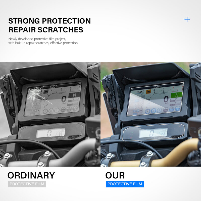 Acessórios da motocicleta filme de instrumento para honda nt 1100 nt1100 2021-scratch cluster screen dashboard proteção