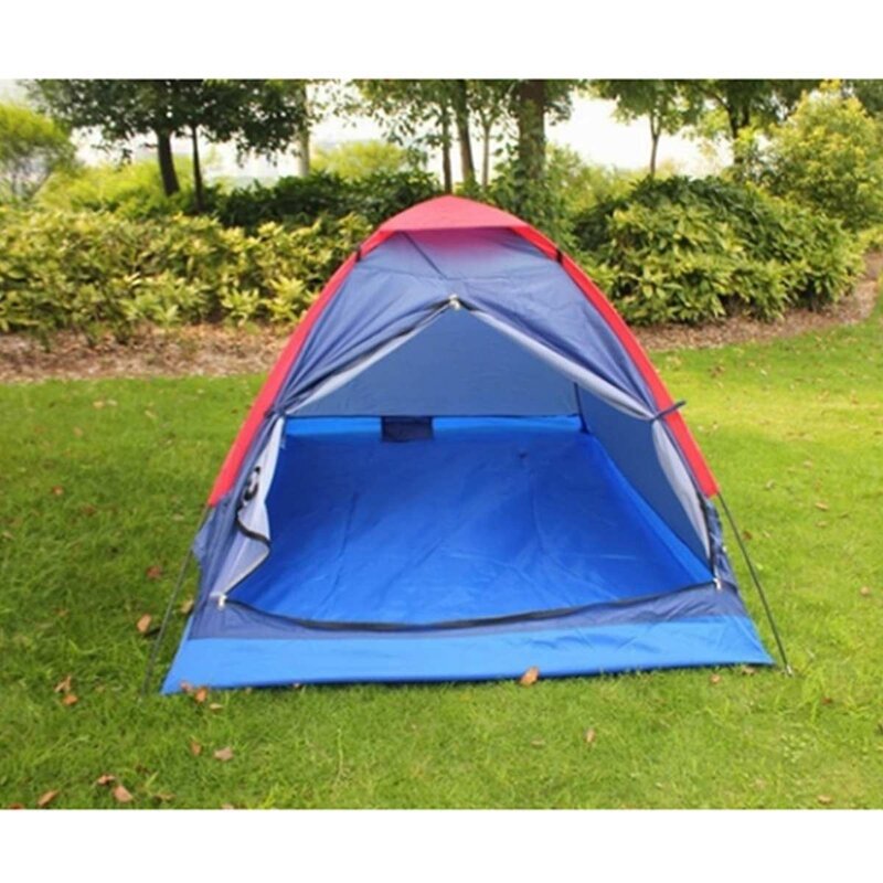 야외 캠핑 텐트 2 사람 단일 레이어 방풍 방수 텐트 해변 텐트 낚시 하이킹 등산