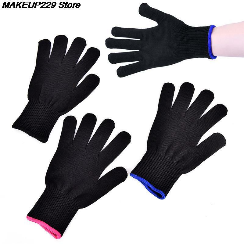 1Pc strumento per guanti resistente al calore per acconciature per arricciare ferro piatto dritto guanto termico rosa nero per guanti in ferro arricciacapelli