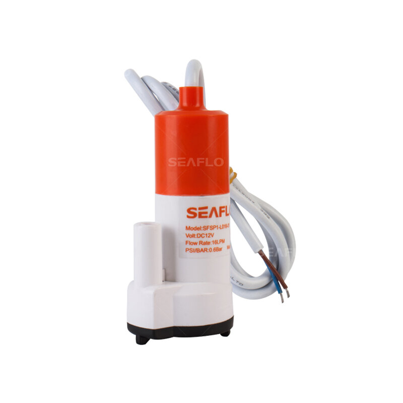 Seaslo – Mini pompe à eau Portable, Submersible, 16 LPM, 12V DC, pour camping-car, Yacht, service à thé, De qualité alimentaire