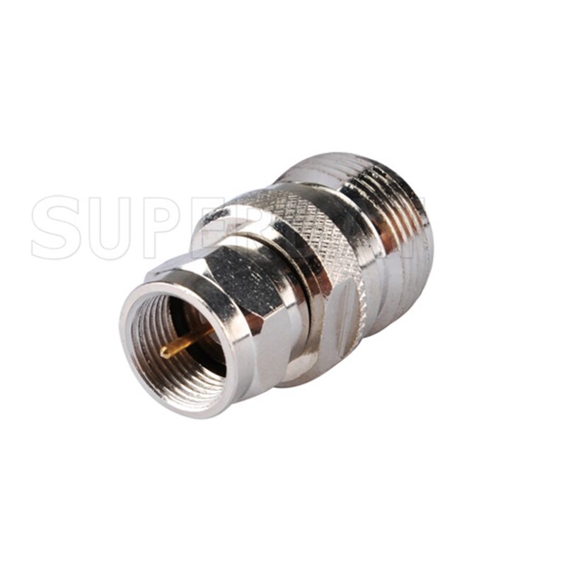 Superbat 5pcs N-F Adapter N Female to F Male Straight RF Coaxial Connector