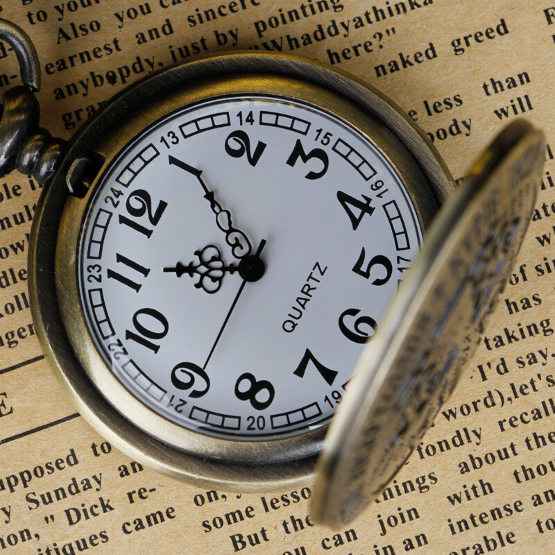 สร้อยคอนาฬิกาควอตซ์แบบพกพาจี้นาฬิกาสายโซ่ของขวัญสำหรับผู้หญิงผู้ชาย relojes de bolsillo