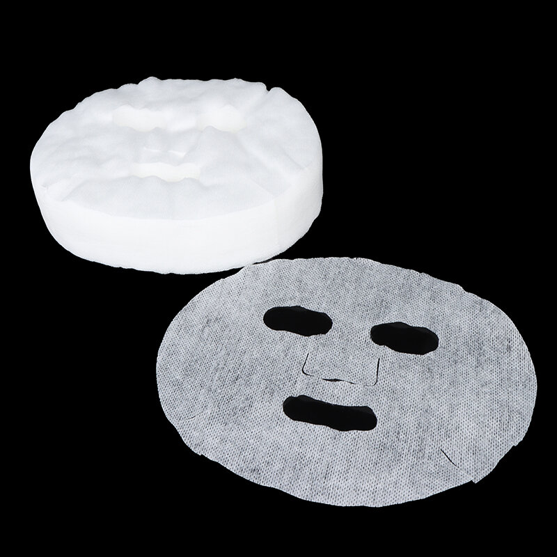 Mascarilla facial desechable no tóxica, herramienta de belleza de algodón transpirable, 100 unidades