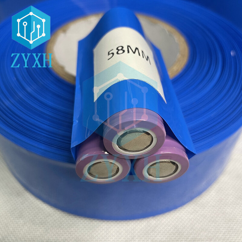 30mm-150mm Width 18650 Lipo Battery PVC Heat Shrink Tube Wrap Cover Shrinkable Tubing Wrap Lithium Case Cable Sleeve Insulation