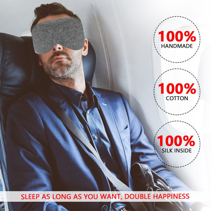 Маска-повязка на глаза для мужчин и женщин, мягкая переносная дышащая 3d-маска для сна, для путешествий