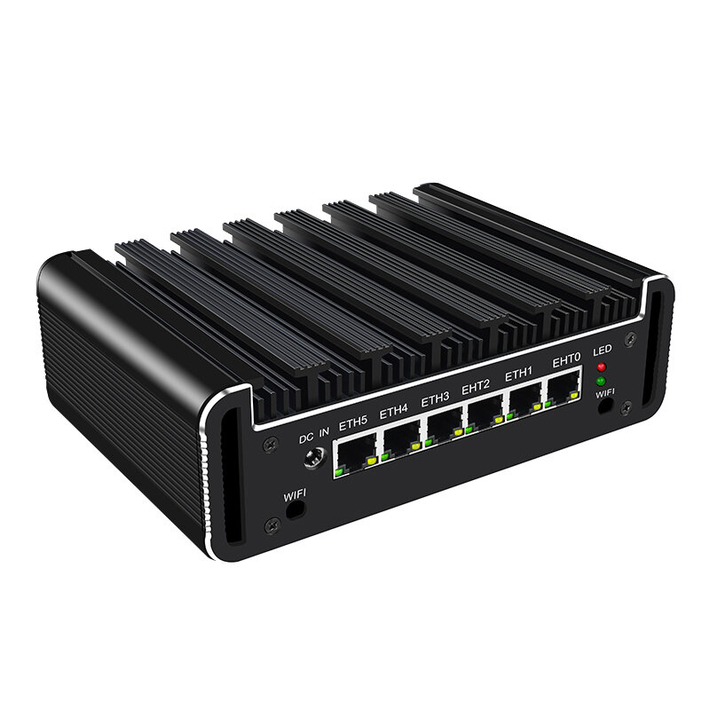 BKHD i5 8250U 6 LAN Core i3 8130U 3855U 8550U 1 RS232 COM WiFi Windows Pfsense Sophos Support AES-NI Firewall Router Mini PC