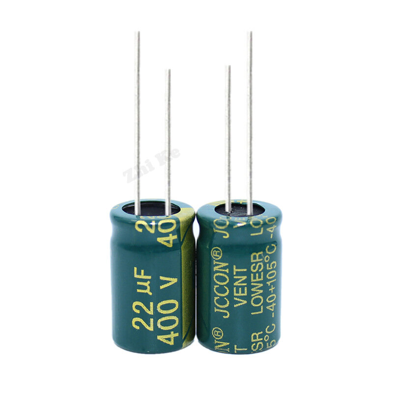 10 pcs  Aluminum electrolytic capacitor 22uF 400V 13*17 mm frekuensi tinggi Radial Electrolytic kapasitor