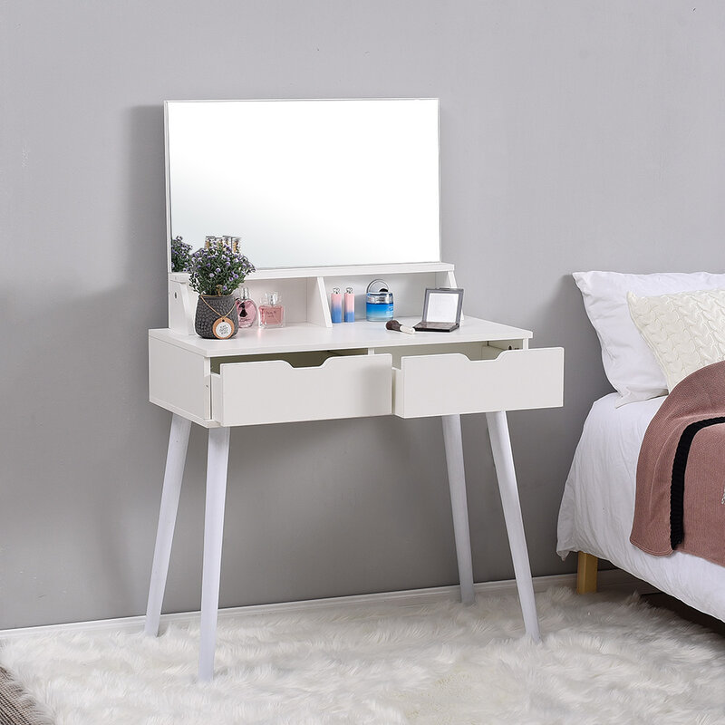 Panana Free Standing Dressing Table Modern Apartment Nordic style Bedroom Dressing/vanity Table White