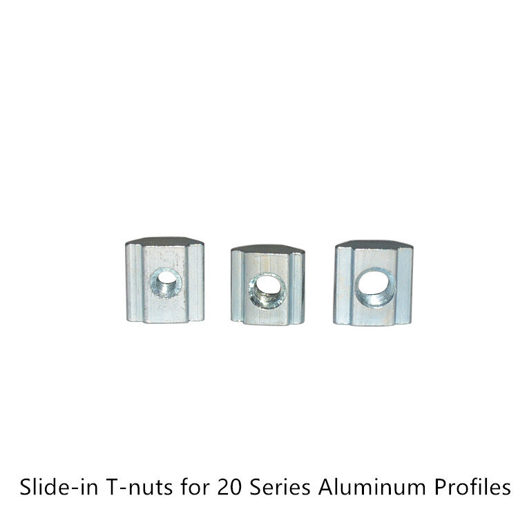 Link cnc t-porca deslizante m3, m4, m5, m6, encaixe para perfil de alumínio, 20 peças, peça cnc